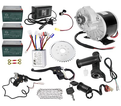 #ad #ad 350W 36V Electric Bicycle Brush Gear Motor Controller Tricycle E Bike DIY Kit $349.99