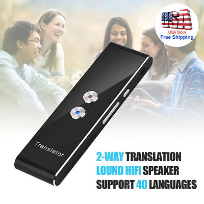 #ad Pocket Smart Two Way Real Time Voice Translator 40 Languages Instant Translation $29.99