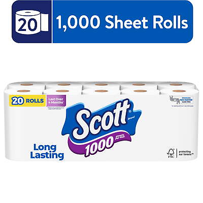 #ad #ad Scott 1000 Toilet Paper 20 Rolls 1000 Sheets per Roll $16.98