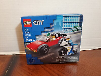 #ad LEGO CITY: Police Bike Car Chase 60392 Building Set NEW $9.99