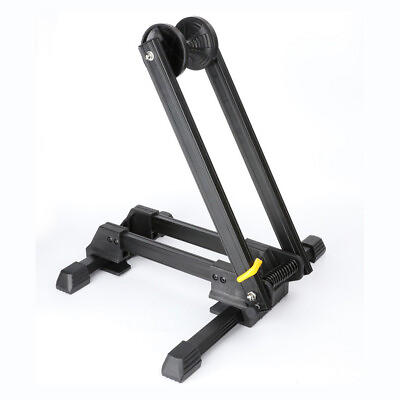#ad Aluminum Alloy Foldable Bicycle Display Stand Mountain Bike Storage Holder Black $99.77