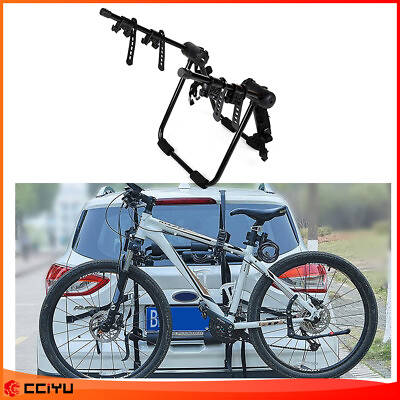 #ad ✅Aluminum Universal 2 rear Bicycle bike Roof Rack For all car carrier iron black $43.94