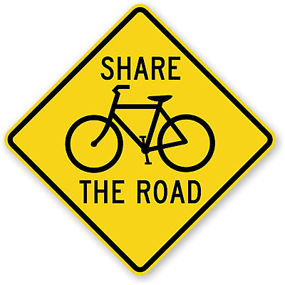 Share The Road Safety Sticker Decal 5quot; x 5quot; Cycling Bicycle Trek Mountain Bike $3.99