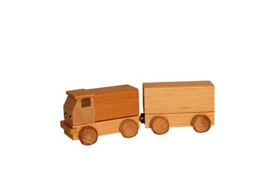 #ad Truck Nature 5 7 8in New Wood Truck Wooden Car Truck $54.67