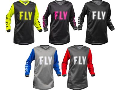 #ad #ad Fly Racing Youth F 16 Jersey Kids MX ATV MTB Offroad Dirt Bike Riding Shirt 2023 $19.57