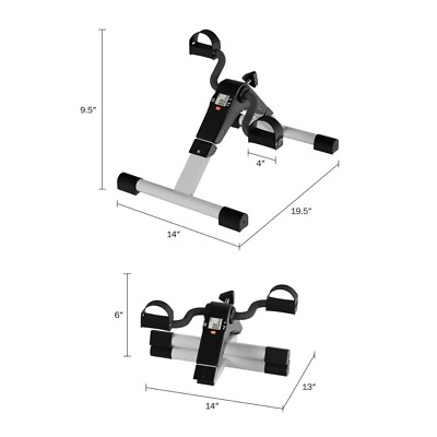 #ad Portable Folding Fitness Pedal Stationary Under Desk Indoor Exercise Bike $123.96