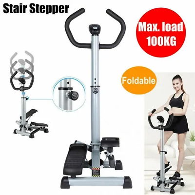 #ad Mini Stepper Exercise Machine Stair Stepper w 2 Training Bands Fitness Stepper $39.96
