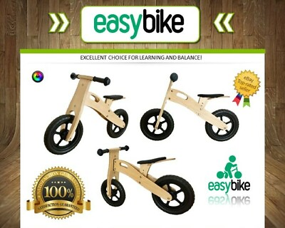 #ad Easy Bike Wood kids training balance bike $42.00