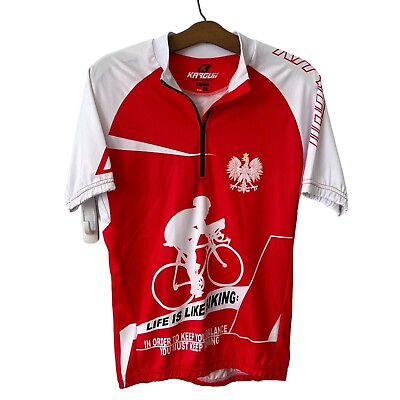 #ad Karguii Cycling Jersey Shirt Men S Bike in Poland Tour Outdoor Biking Athleisure $33.74