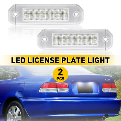 #ad AUXITO LED License Plate Lamp for 92 00 Civic Honda 2 Door Coupe Rear Tag Light $13.99