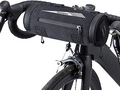 #ad #ad ROCKBROS Bike Front Handlebar Bag Rainproof Saddle Shoulder MTB Road Tube Bag $15.80