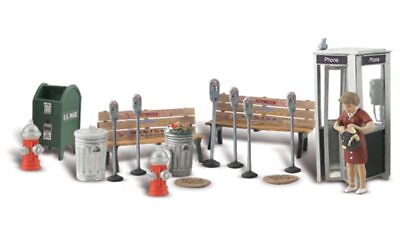 #ad Woodland Scenics Street Accessories Benches Fire Hydrants Parking Meters etc. $32.98