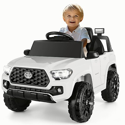 #ad #ad 12V Ride on Truck Battery Powered Licensed Toyota Tacoma Electric Car for Kids $135.99