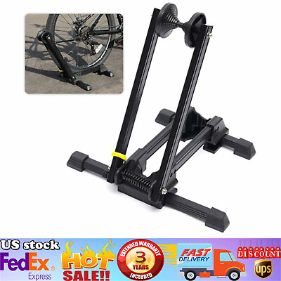 #ad #ad Foldable Bike Floor Parking Storage Stand Wheel Holder for 24 27quot; Road Mountain $27.00