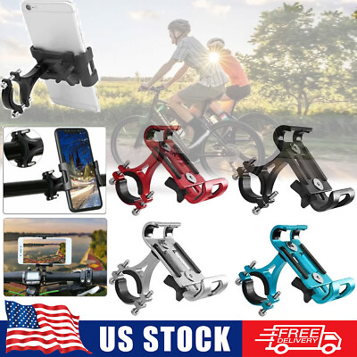 #ad Aluminium Alloy Mobile Phone Holder Stands For Bicycle Motorcycle Metal Mountain $7.55