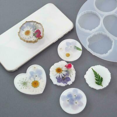10 Pc Phone Grip Silicone Resin Mold DIY Mount Holder Casting Making Stand N3E33 $6.30