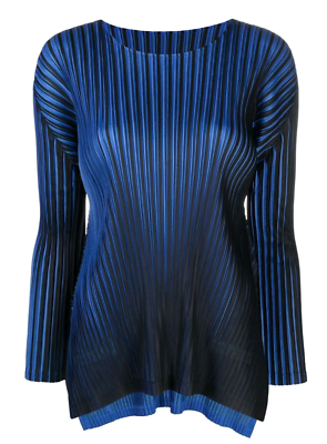 #ad #ad NWOT $530 PLEATS PLEASE ISSEY MIYAKE Alt Blinks Plisse Effect Pleated Top 5 L $325.00
