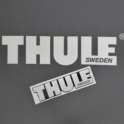 #ad #ad Thule 3D Logo Sticker Aufkleber Schriftzug silber silver 14711 EUR 9.70