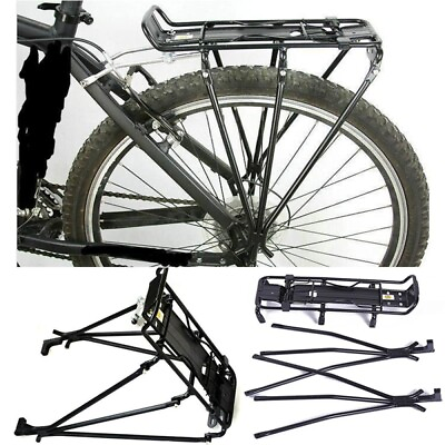 #ad Rear Bike Rack Bicycle Cargo Rack Pannier Luggage Carrier Holder Seat Fram 110lb $28.39