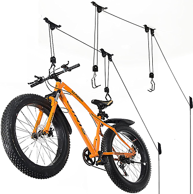 #ad #ad Wallmaster Bike Ceiling Mount Lift Hoist Hanger Storage Rack for Garage Indoor 2 $52.99
