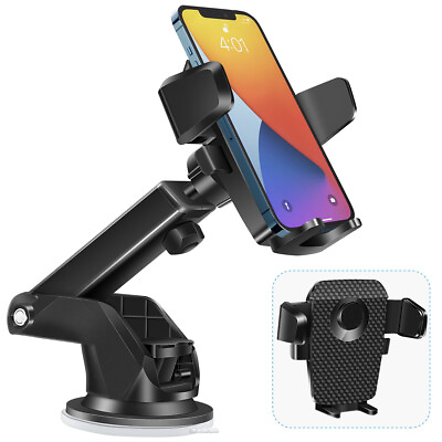 Car Phone Mount 360° Universal Car Cell Phone Holder Stand Windshield Dashboard $10.99