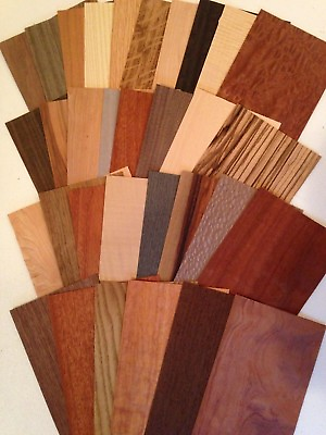 #ad Wood Veneer variety piece mix pack 18 sq ft Artist craft cricut Marquetry $18.99