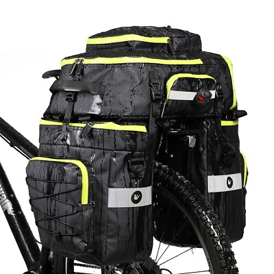 #ad Rhinowalk Bike 3 In 1 Pannier Bag Set Luggage Cycling For Bicycle Rear Racks $49.90