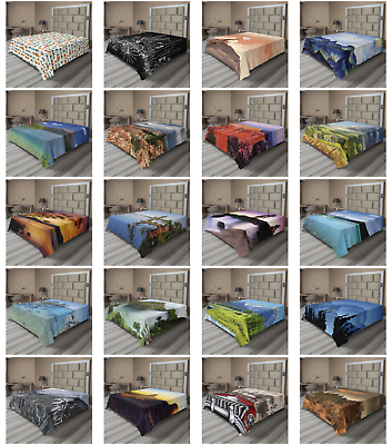 #ad Ambesonne Landscape Nature Flat Sheet Top Sheet Decorative Bedding 6 Sizes $29.99