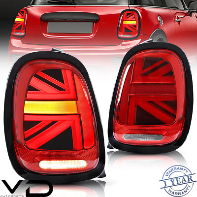 #ad For Mini Cooper F55 F56 F57 Full LED Taillights 2014 2023 Rear Lamps Sequential $189.99