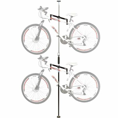 #ad Elevate Outdoor Bike Stand 5 Double Vertical Bicycle Storage Hanger Rack Fits $49.99