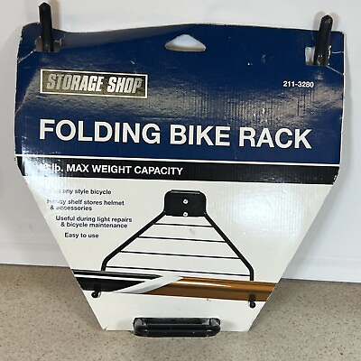 #ad #ad Storage Shop Folding Bike Rack NIP $28.99