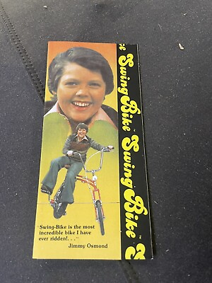 Vintage SWING Bike Brochure Muscle Bicycle Original Osmond Swingbike NOS Chopper $50.00