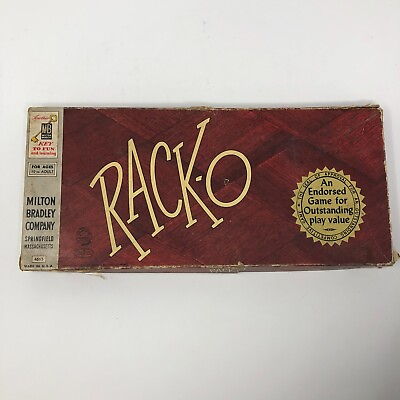 #ad #ad Vintage RACK O RACKO Board Game 1956 Milton Bradley COMPLETE $12.99