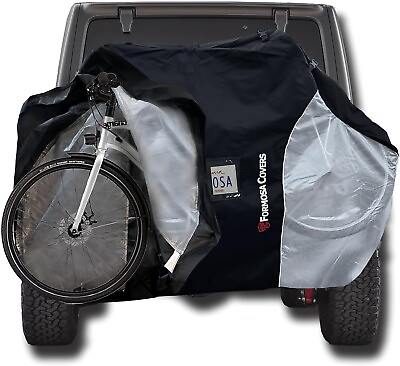 #ad LIGHTWEIGHT Travel Bike Cover for Rear Hitch Mount 300D Material 3 4 Bikes $119.99