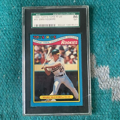 #ad 1988 Topps Toys R Us #19 Mark McGwire RC $325.00