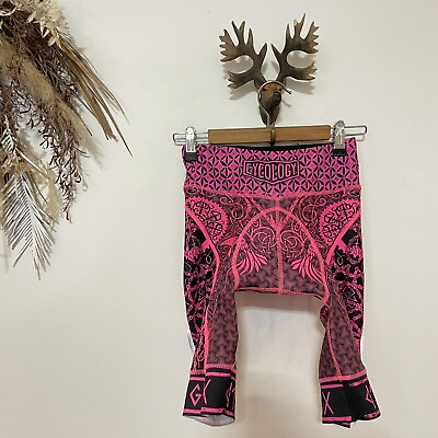 #ad Cycology Cycling Bike Women’s Pants Padded Shorts Size XS Bright Pink Black AU $80.00