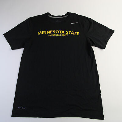 #ad #ad Minnesota State Mavericks Nike Dri Fit Short Sleeve Shirt Men#x27;s Black Used $9.45