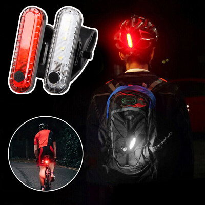 Tail Light Bicycle Light Rear Light Bicycle Accessories USB Light Multi purpose $3.85