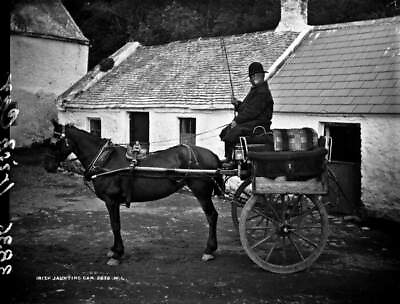 #ad Irish Life: Irish Jaunting Car Ireland c1900 OLD PHOTO AU $8.50