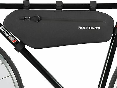#ad ROCKBROS BicycleTriangle Bag Bike Frame Bag Waterproof Cycling Pouch Storage Bag $23.99