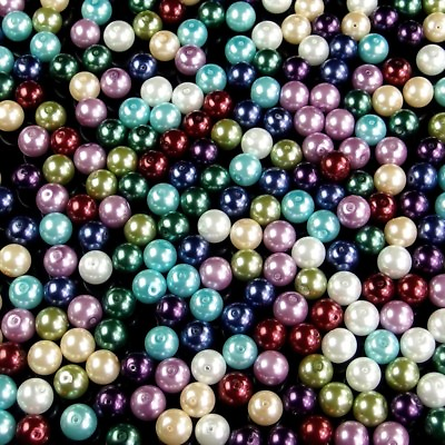 Colorful Czech Glass Pearl Round Spacer Loose Beads 4mm 6mm 8mm 10mm jewelry DIY $3.49
