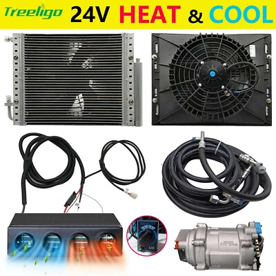 #ad #ad 24V Underdash Heatamp;Cool Car Air Conditioner Universal Electric Cab AC Unit $649.99