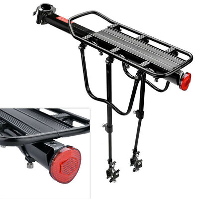 #ad Bike Rear Carrier Rack Mountain Road Bicycle Alloy Pannier Luggage Cargo Holder $20.49