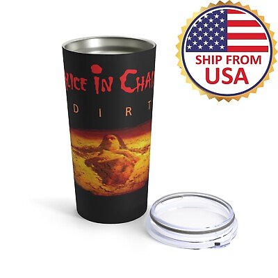 #ad Alice in Chains Band DIRT 20oz Stainless Steel Black Tumbler Cup Mug $35.99