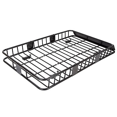 67#x27;#x27; Universal Roof Rack w Extension Cargo SUV Top Luggage Carrier Basket Holder $108.50