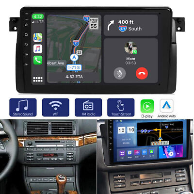 #ad 64G For BMW 3 series E46 M3 1998 2006 Car Stereo Radio GPS Android 13 Carplay $129.17