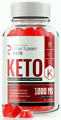 #ad Trim Tummy Keto Gummies to Suppress Appetite and Lose Belly Fat 60ct $19.95