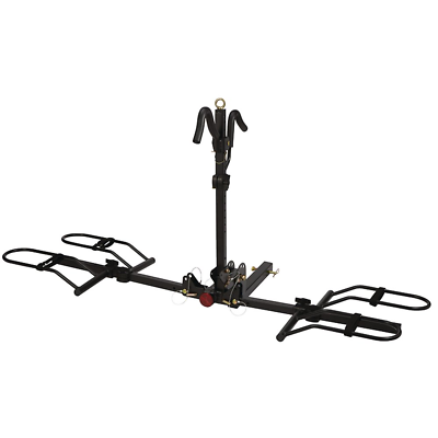#ad 2 Bike Rack Hitch Mount 200lbs Capacity Adjustable Clamp Wheel Holder with Strap $271.99