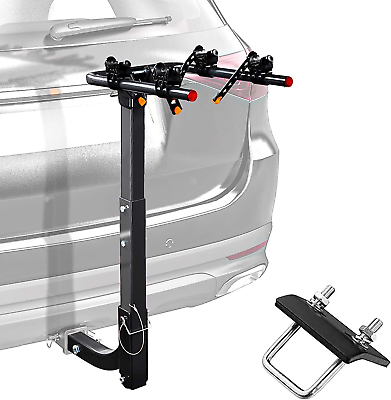 #ad 2 Bike Rack Hitch Mount Rack Heavy Duty Alloy Steel Bicycle Carrier with 2#x27;#x27; Hi $337.92