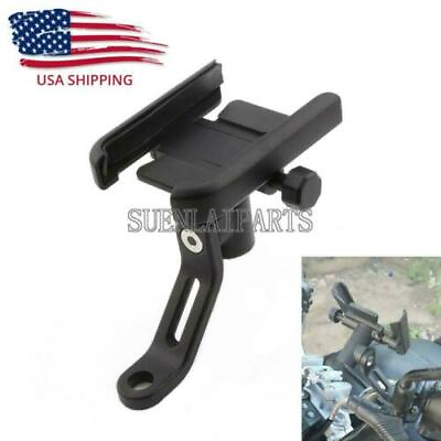 Motorcycle Mirror Base Mount ATV Bike Holder Mount Fit For Cell Phone GPS $19.80